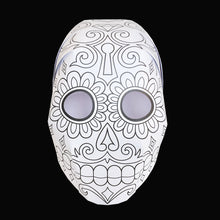 Load image into Gallery viewer, &#39;DAY OF THE DEAD&#39; Colour yourself mask twin-pack.