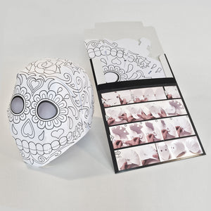 'DAY OF THE DEAD' Colour yourself mask twin-pack.
