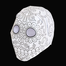Load image into Gallery viewer, &#39;DAY OF THE DEAD&#39; Colour yourself mask twin-pack.