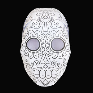 'DAY OF THE DEAD' Colour yourself mask twin-pack.