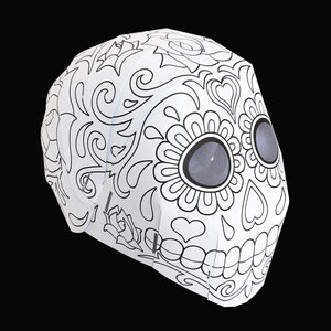 'DAY OF THE DEAD' Colour yourself mask twin-pack.