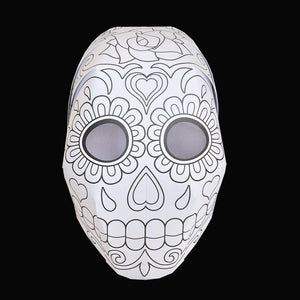 'DAY OF THE DEAD' Colour yourself mask twin-pack.