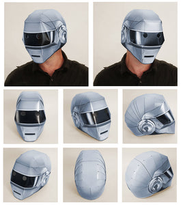 daft punk motorcycle helmet for sale Guy-Manuel Shiny Pearl Gold theme party such as Star Wars Zadin Punk Mask Cyber Costume,